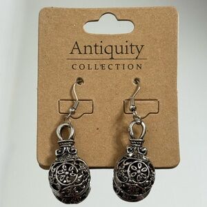 Antiquity Collection Filigree Drop Earrings